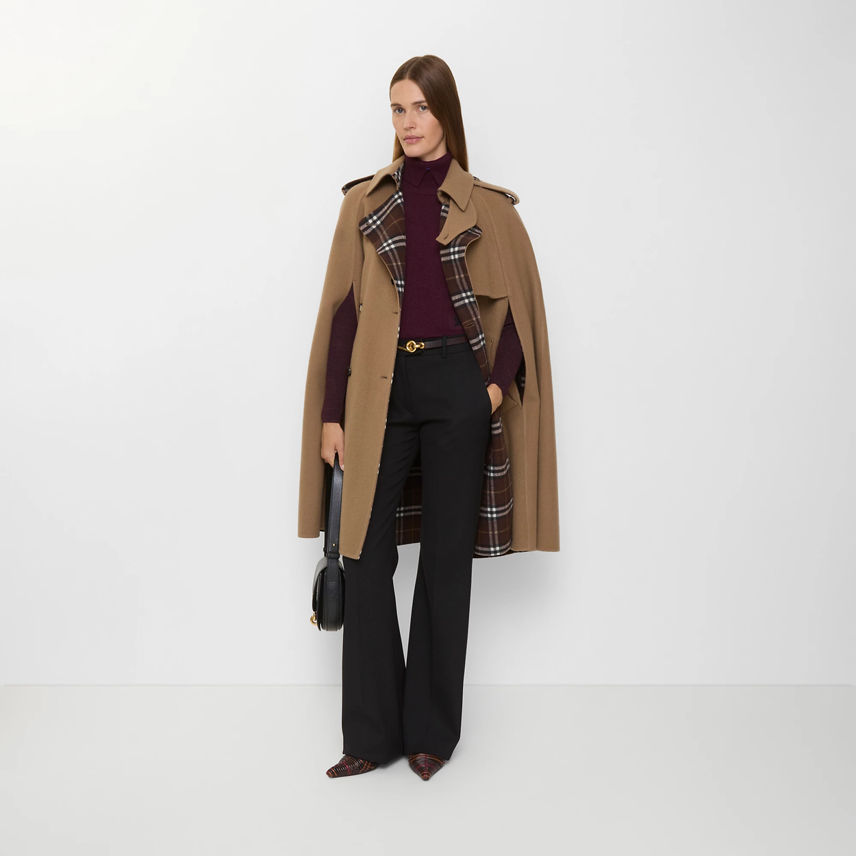 Wool Belmont Trench Cape (Burberry)